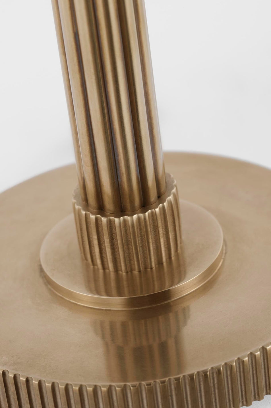 Aran 9" Rechargeable Accent Lamp in Hand-Rubbed Antique Brass and Alabaster