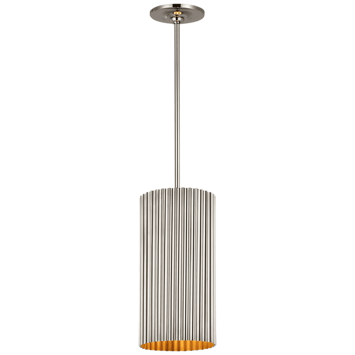 Rivers Small Fluted Pendant, a premium Pendant light by Visual Comfort & Co. Close - up image of its design.