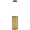 Rivers Small Fluted Pendant, a premium Pendant light by Visual Comfort & Co. Close - up image of its design.