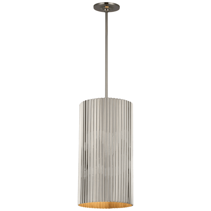 Rivers Medium Fluted Pendant, a premium Pendant light by Visual Comfort & Co. Close - up image of its design.