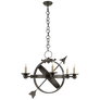 Armillary Sphere Chandelier, a premium light by Visual Comfort & Co. Close - up image of its design.