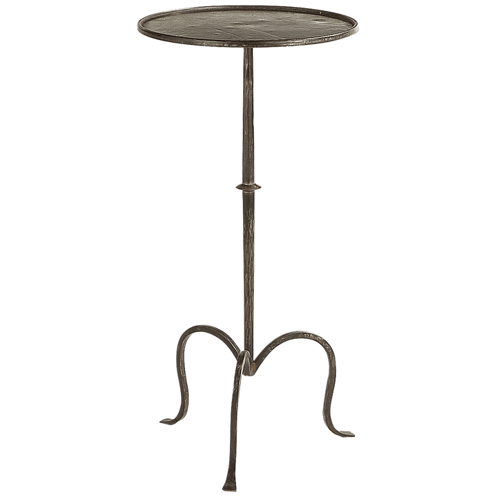 Hand-Forged Martini Table in Aged Iron