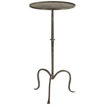 Hand-Forged Martini Table in Aged Iron