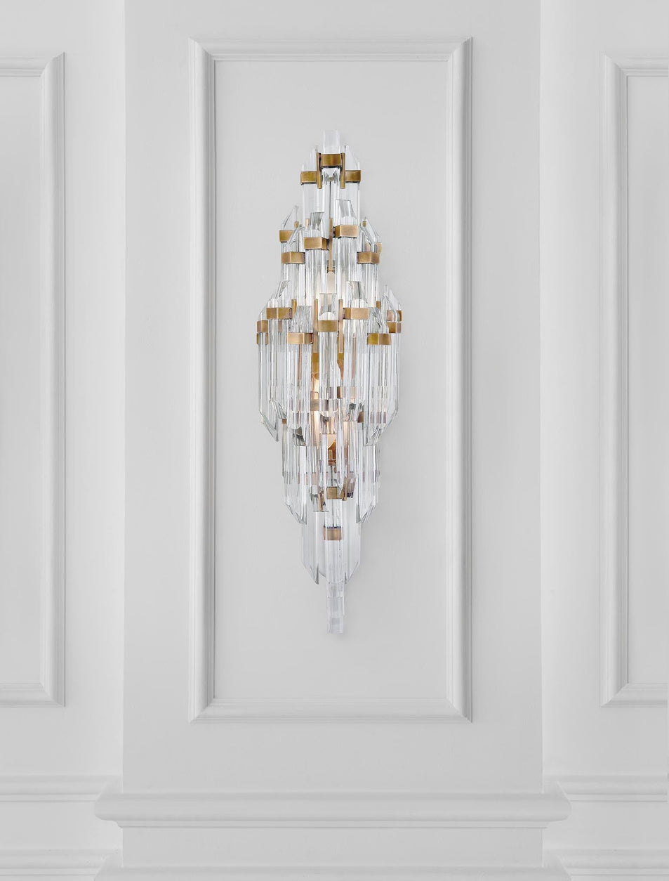 Adele Small Sconce, a premium Decorative light by Visual Comfort. Close - up image of its design.