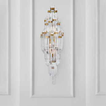 Adele Small Sconce, a premium Decorative light by Visual Comfort. Close - up image of its design.