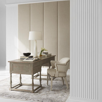 Adeline Large Quatrefoil Table Lamp, a premium Decorative light by Visual Comfort. Close - up image of its design.