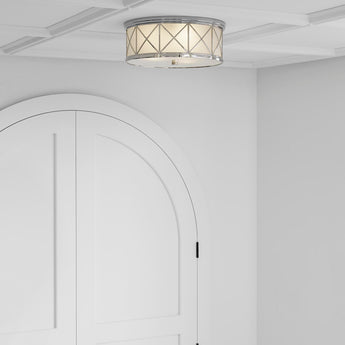 Montpelier Large Flush Mount, a premium Flush Mount light by Visual Comfort. Close - up image of its design.