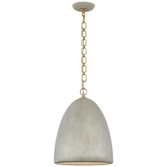 Elliot Medium Dome Pendant in Portland Gray