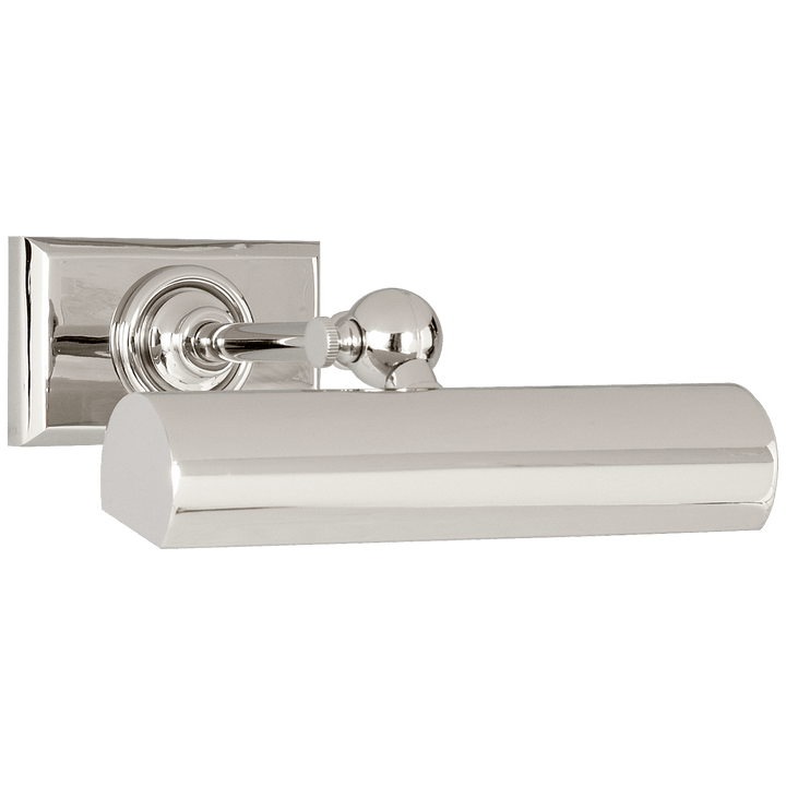 8" Cabinet Maker's Picture Light in Polished Nickel