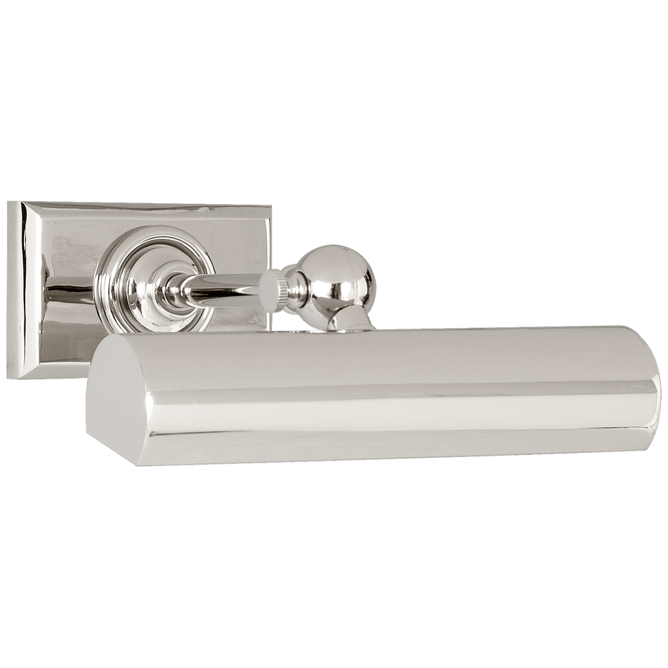 8" Cabinet Maker's Picture Light in Polished Nickel