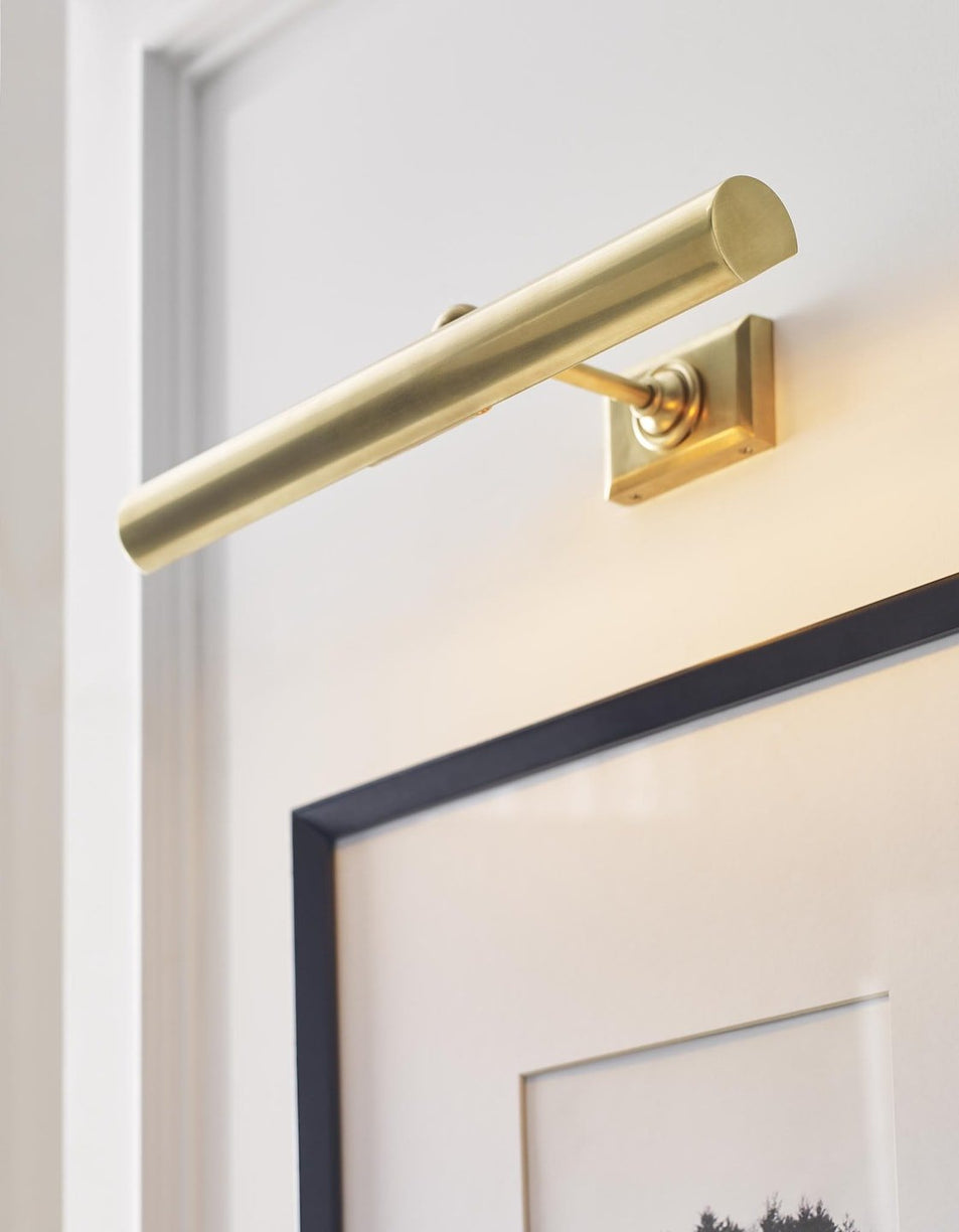 18" Cabinet Maker's Picture Light, a premium Picture light by Visual Comfort. Close - up image of its design.