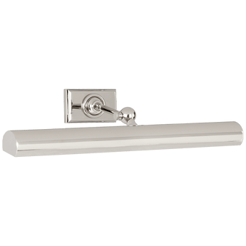 18" Cabinet Maker's Picture Light in Polished Nickel