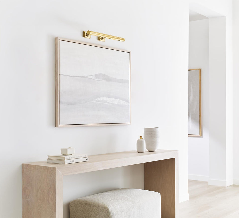 24" Cabinet Maker's Picture Light, a premium Picture light by Visual Comfort. Close - up image of its design.