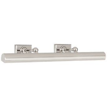 24" Cabinet Maker's Picture Light in Polished Nickel