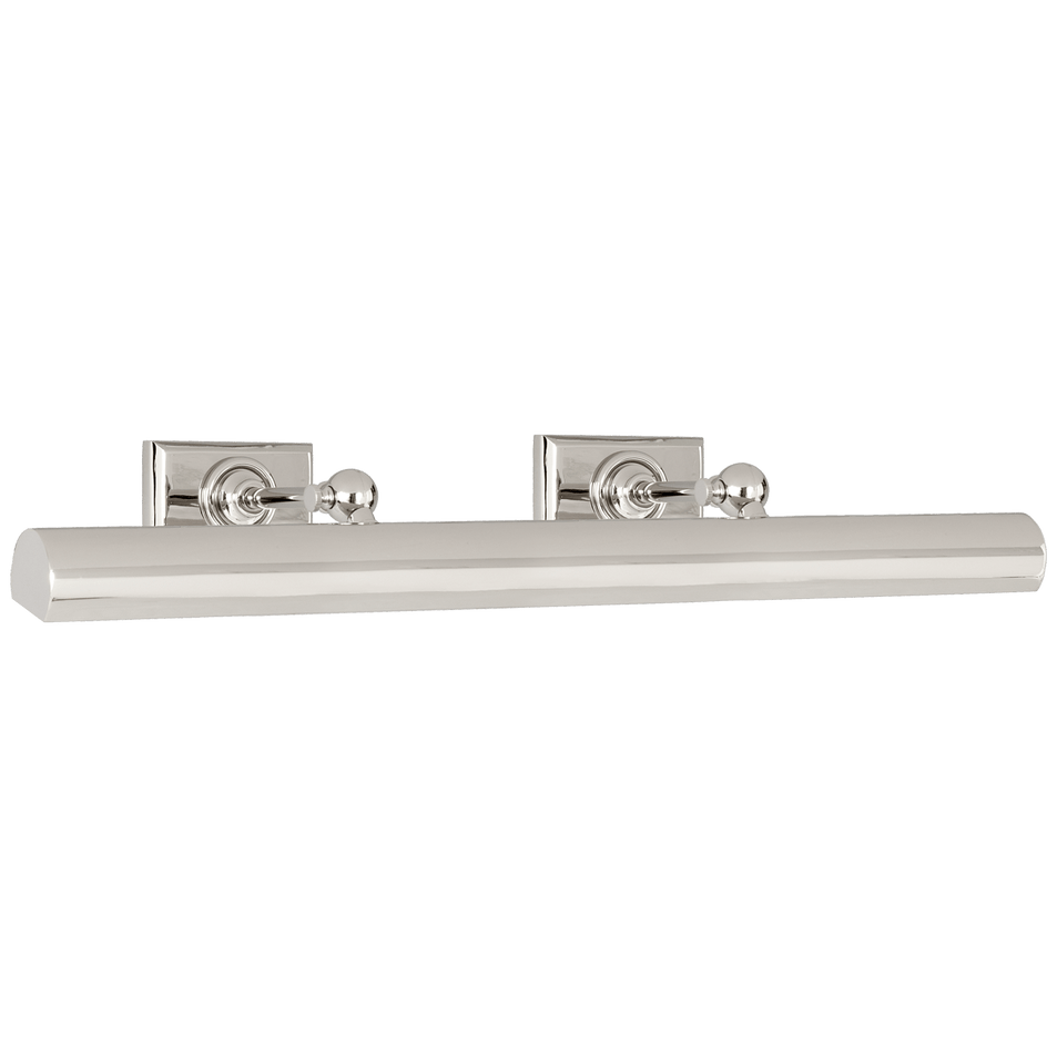 24" Cabinet Maker's Picture Light in Polished Nickel