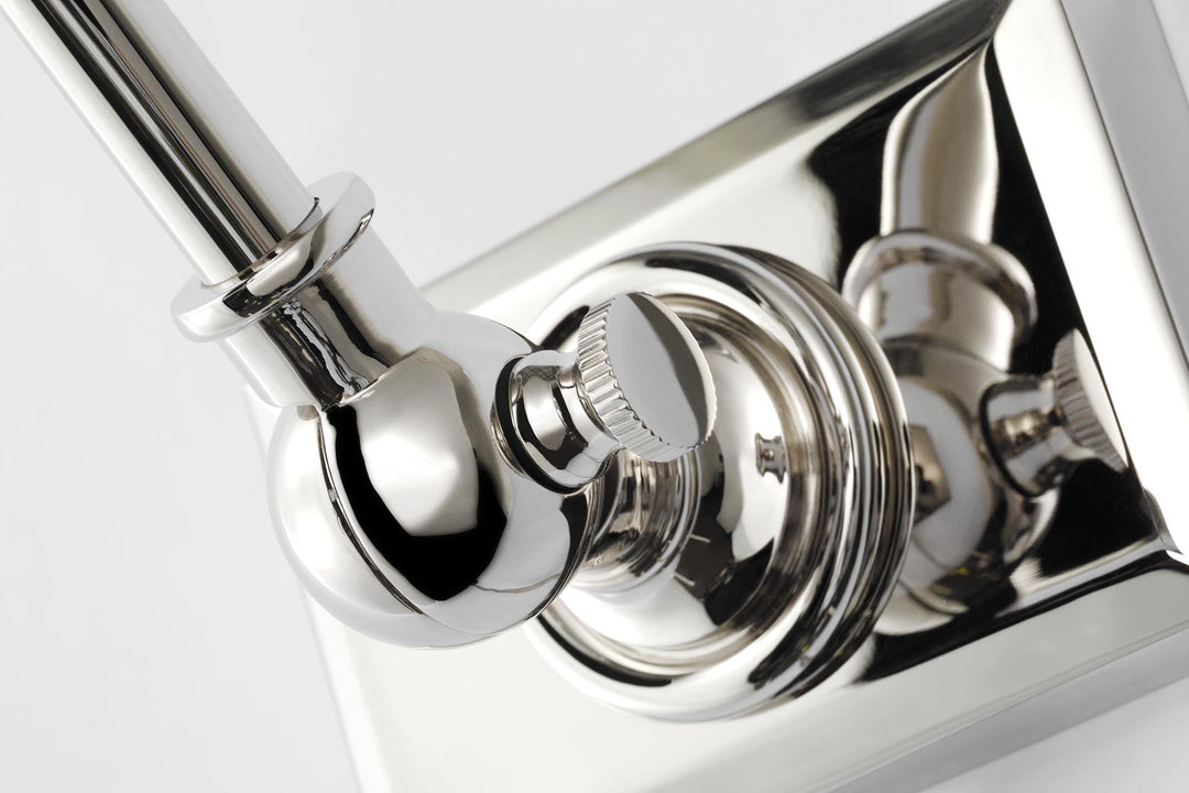 Cabinet Maker 12" Double Library Light in Polished Nickel