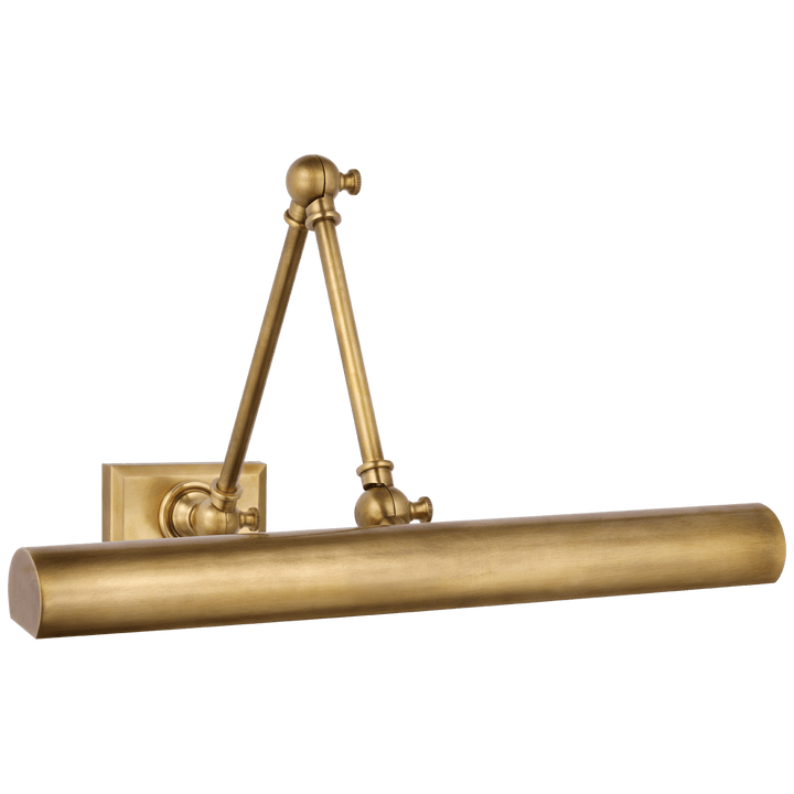 Cabinet Maker 18" Double Library Light in Hand-Rubbed Antique Brass