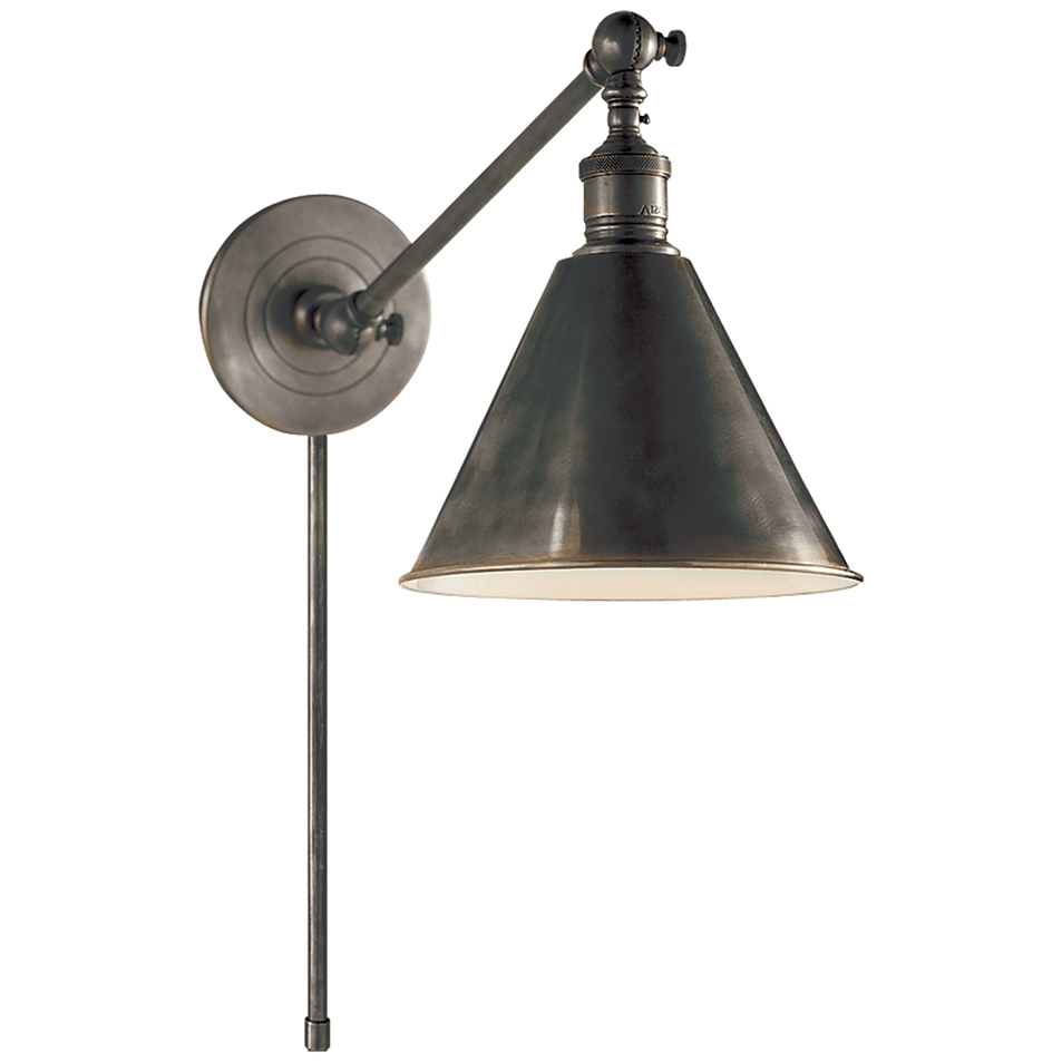 Boston Functional Single Arm Library Light in Bronze