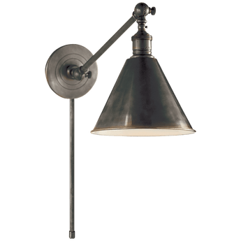 Boston Functional Single Arm Library Light in Bronze