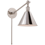 Boston Functional Single Arm Library Light in Polished Nickel