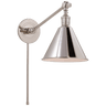 Boston Functional Single Arm Library Light in Polished Nickel