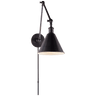 Boston Functional Double Arm Library Light in Bronze