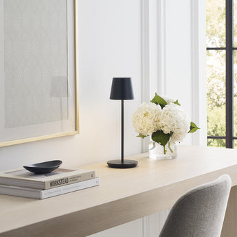 Nevis Accent Table Lamp in Black