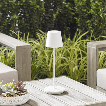 Nevis Accent Table Lamp in Matte White