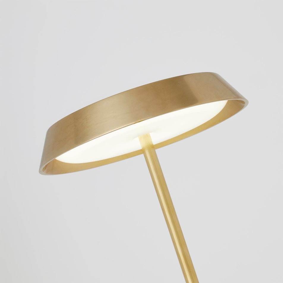 Tepa Accent Table Lamp in Natural Brass