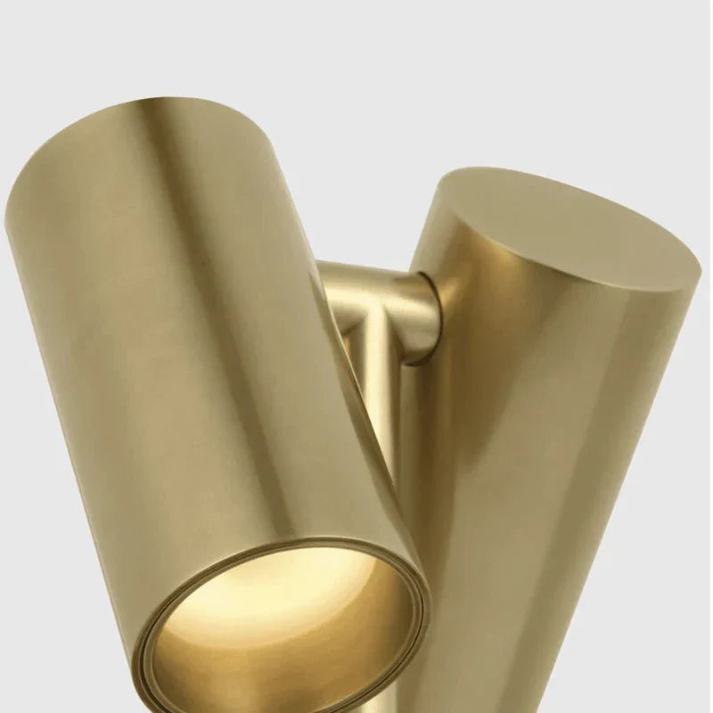 Doppia Accent Table Lamp, a premium Cordless & Rechargeable light by Visual Comfort & Co. Close - up image of its design.