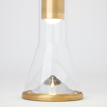 Kandella Accent Table Lamp in Natural Brass