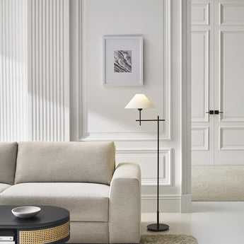 Hackney Bridge Arm Floor Lamp, a premium Decorative light by Visual Comfort. Close - up image of its design.