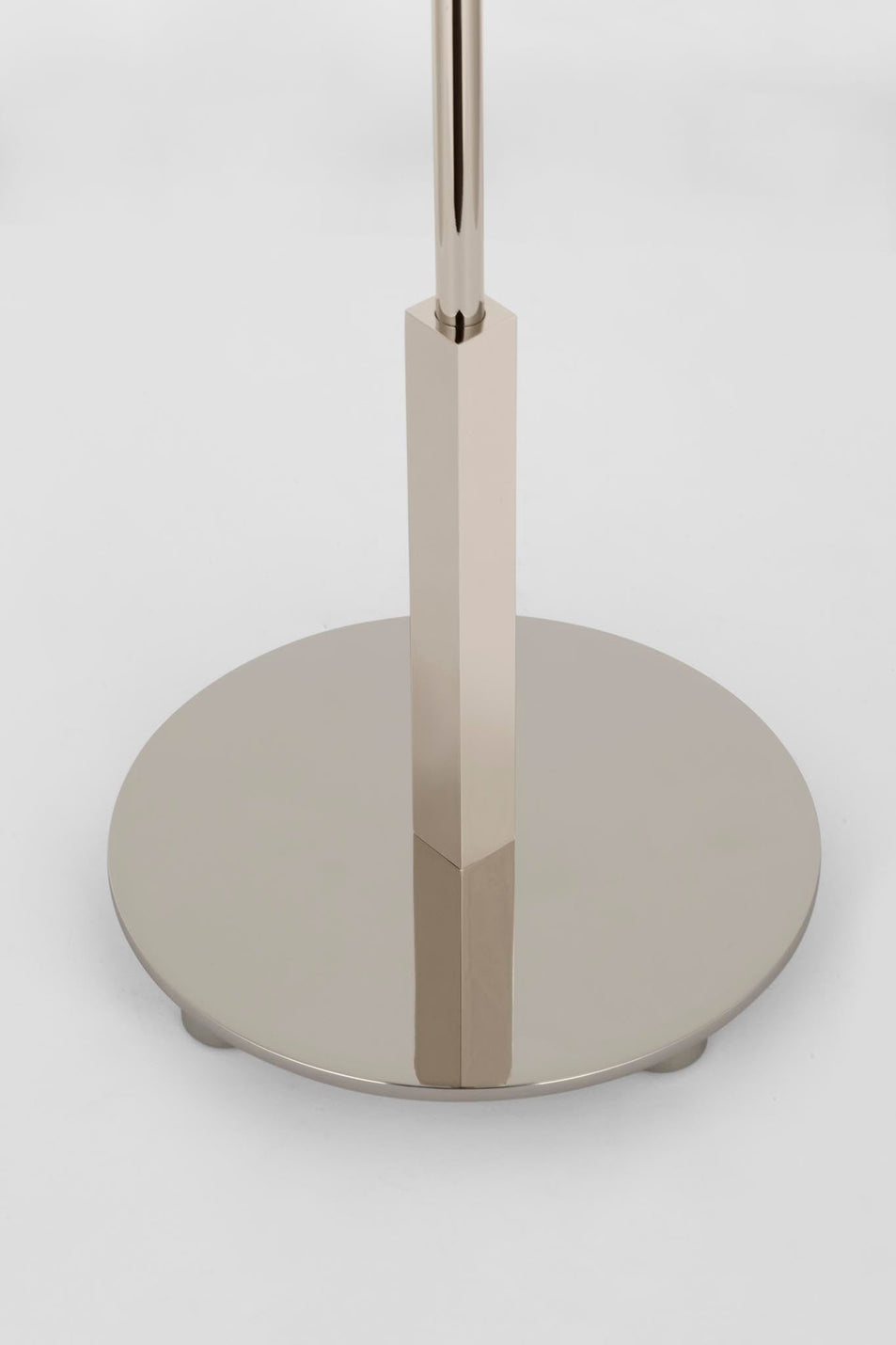 Hackney 24" Cordless Buffet Lamp in Polished Nickel with Linen Shade