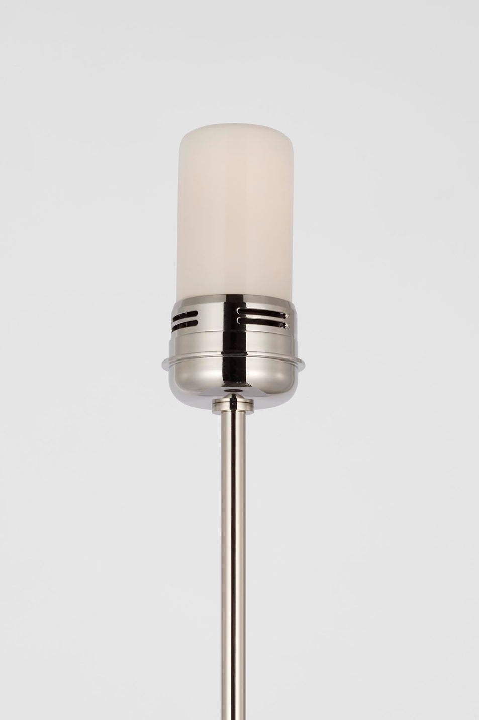 Hackney 24" Cordless Buffet Lamp in Polished Nickel with Linen Shade