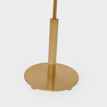 Hackney Table Lamp in Hand-Rubbed Antique Brass with Linen Shade