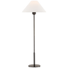 Hackney Buffet Lamp in Bronze with Linen Shade
