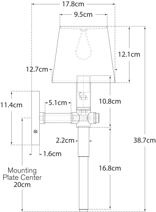Sable Tail Sconce Blueprint