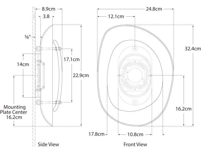 Samos Small Sculpted Sconce Blueprint