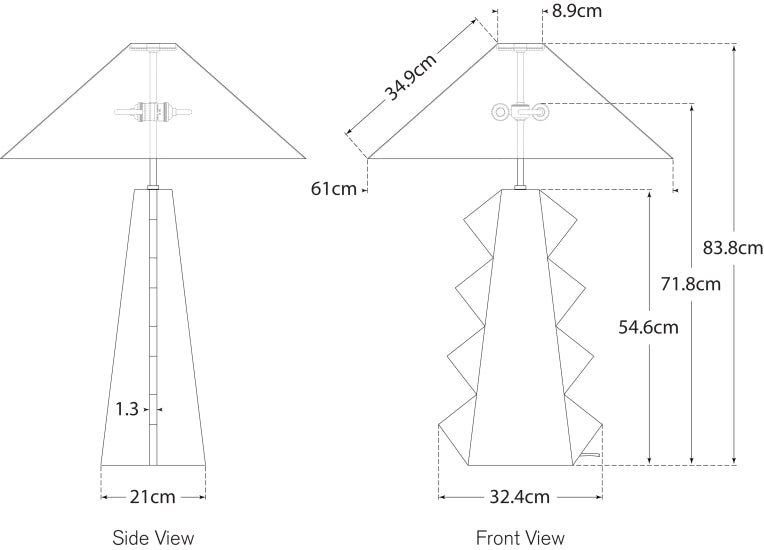 Senso Large Table Lamp Blueprint