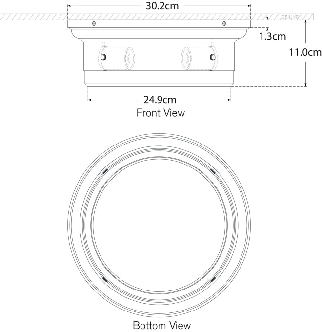 Siena Small Flush Mount Blueprint