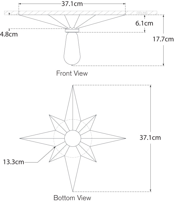 Star Flush Mount Blueprint