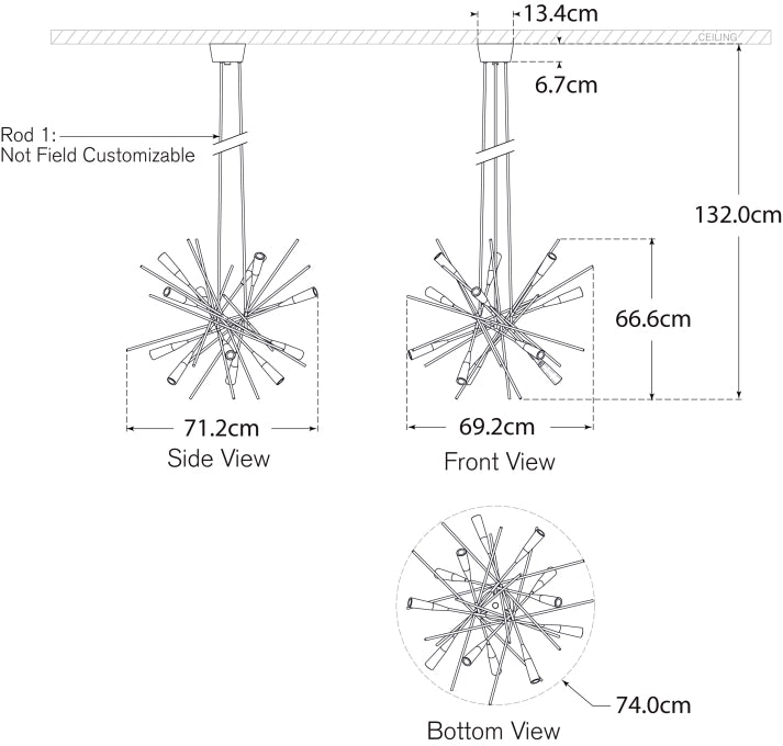 Stellar Medium Chandelier Blueprint