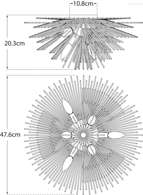 Strada Small Flush Mount Blueprint
