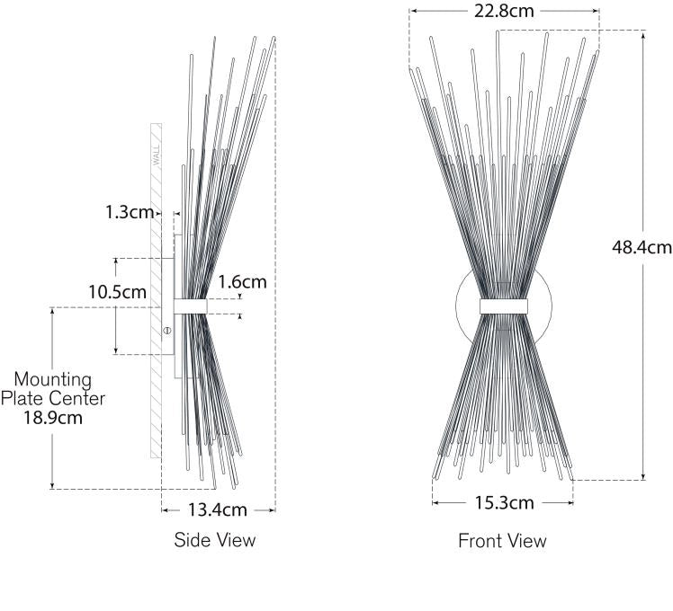 Strada Small Sconce Blueprint