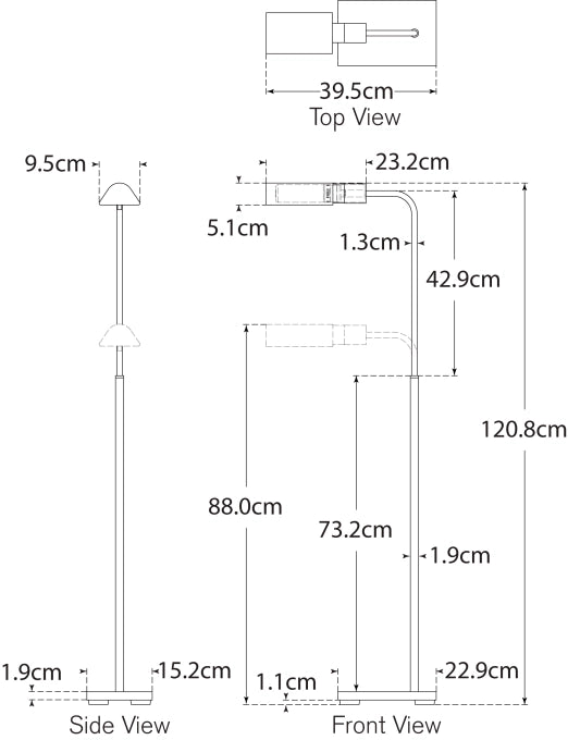 Studio Adjustable Cordless Pharmacy Floor Lamp Blueprint