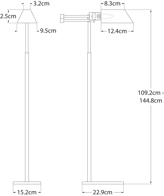 Studio Swing Arm Floor Lamp Blueprint