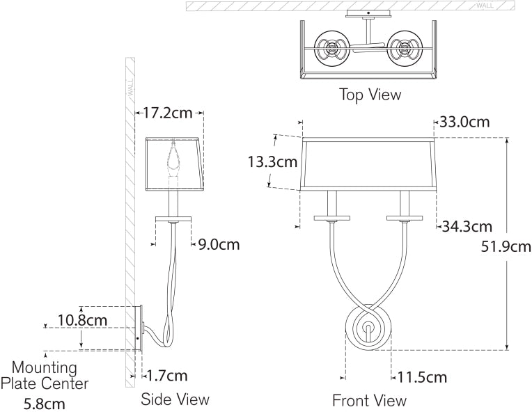 Symmetric Twist Double Sconce Blueprint