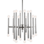 Beckham Modern Medium Chandelier in Polished Nickel