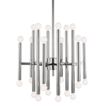 Beckham Modern Medium Chandelier in Polished Nickel