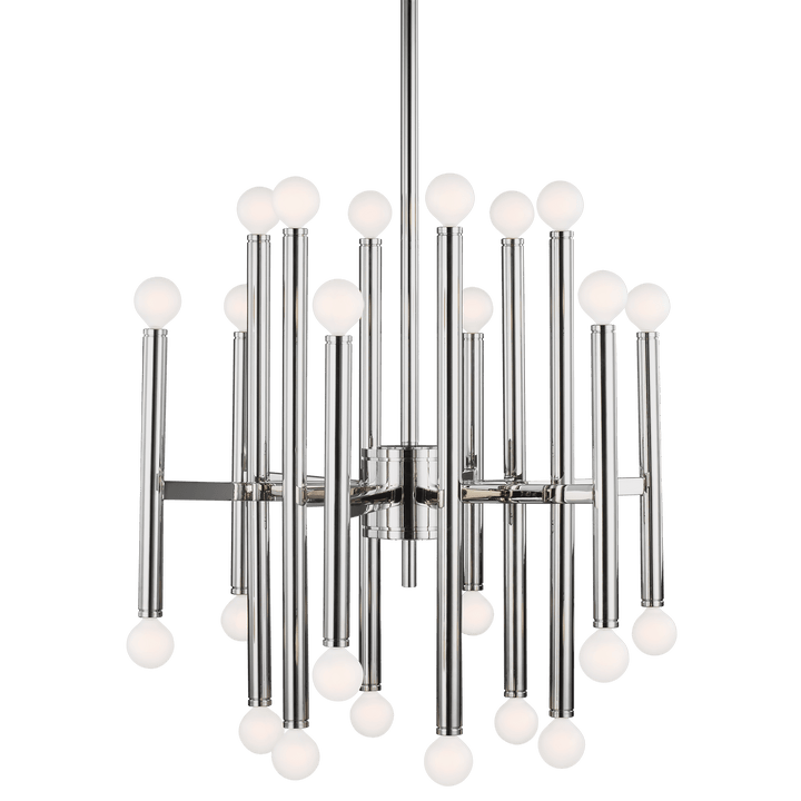 Beckham Modern Medium Chandelier in Polished Nickel
